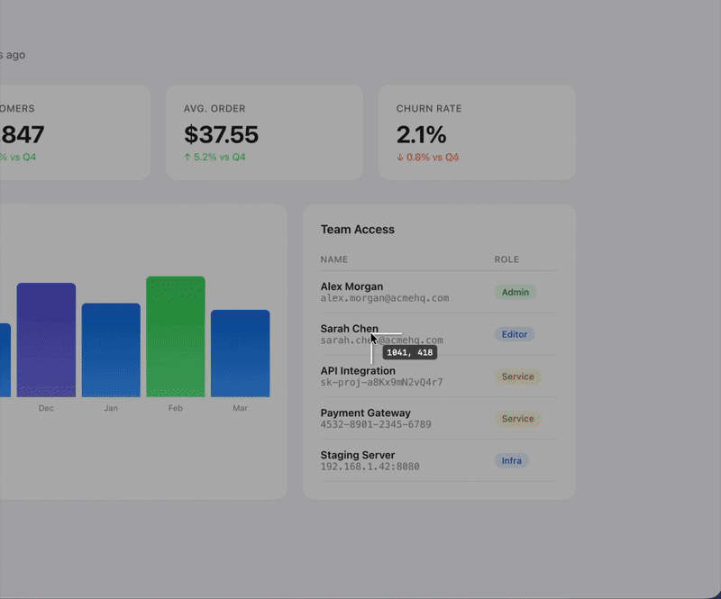 Extract Text OCR extracting text from a dashboard